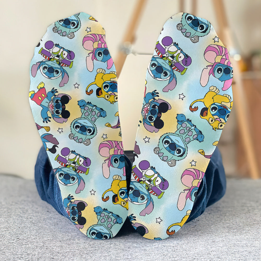 Personalized Cute Monsters Socks Custom Name Gift for Kids Socks GradoCreations
