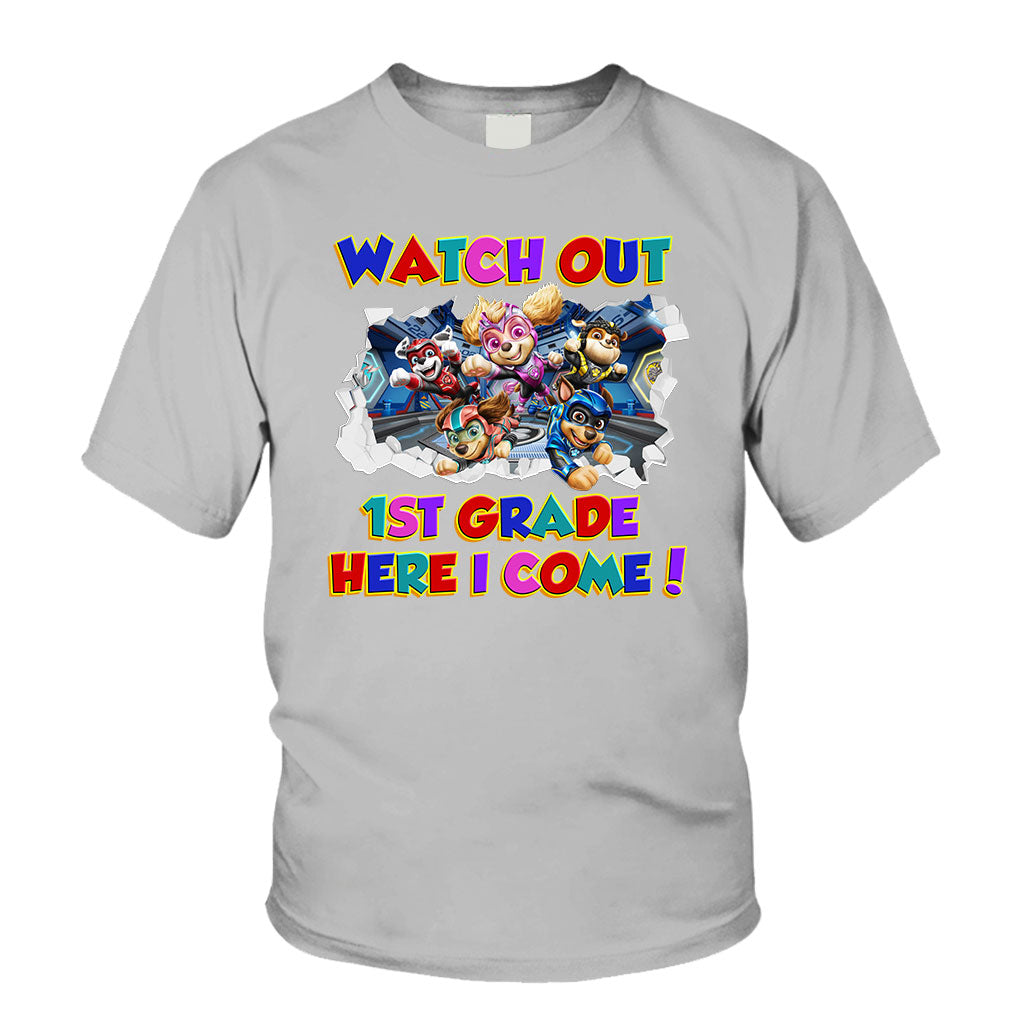 Personalized Kids T-Shirt with Watch Out Design for Back to School Kid Shirt GradoCreations