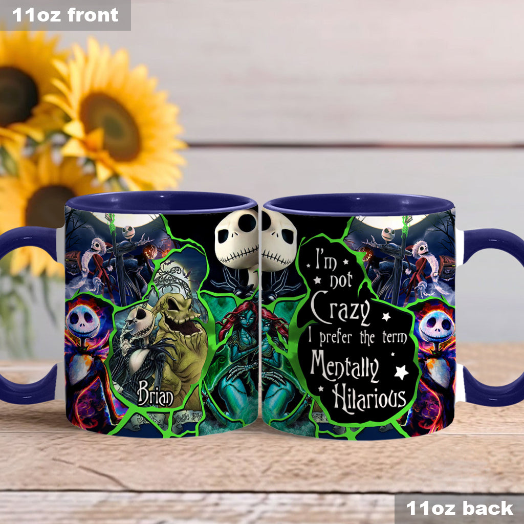 Personalized Nightmare Accent Mug Custom Name Funny Gift for Friends Accent Mug GradoCreations