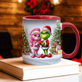 Personalized Merry Grinchmas Accent Mug Custom Name Gift for Christmas Accent Mug GradoCreations