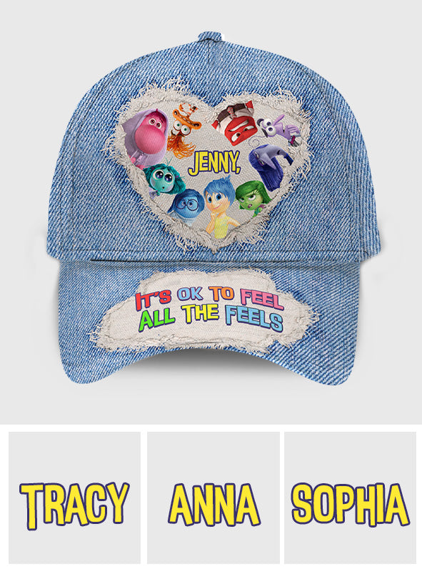 Personalized Denim Classic Cap Custom Name Gift for Kids Classic Cap GradoCreations