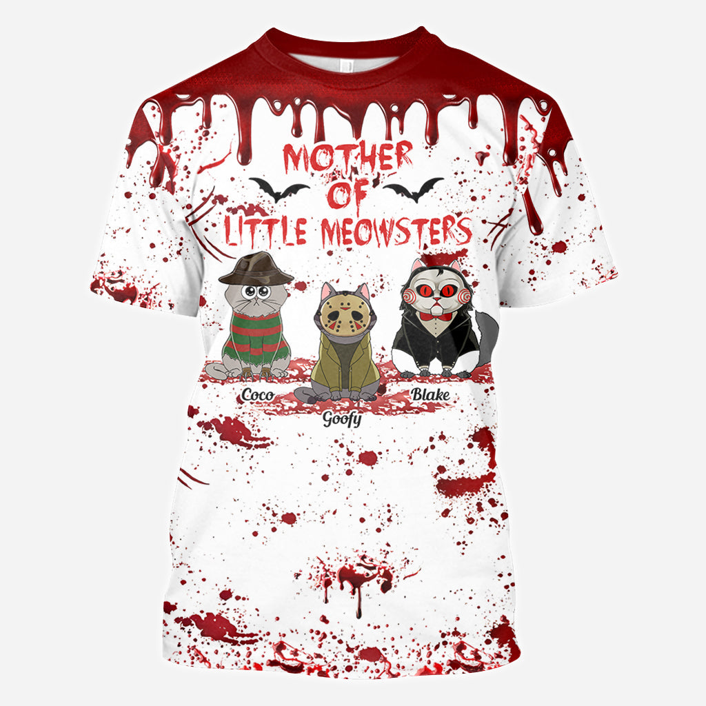 Personalized Cat Themed All-Over Print Shirt for Cat Lovers All Over Shirt GradoCreations