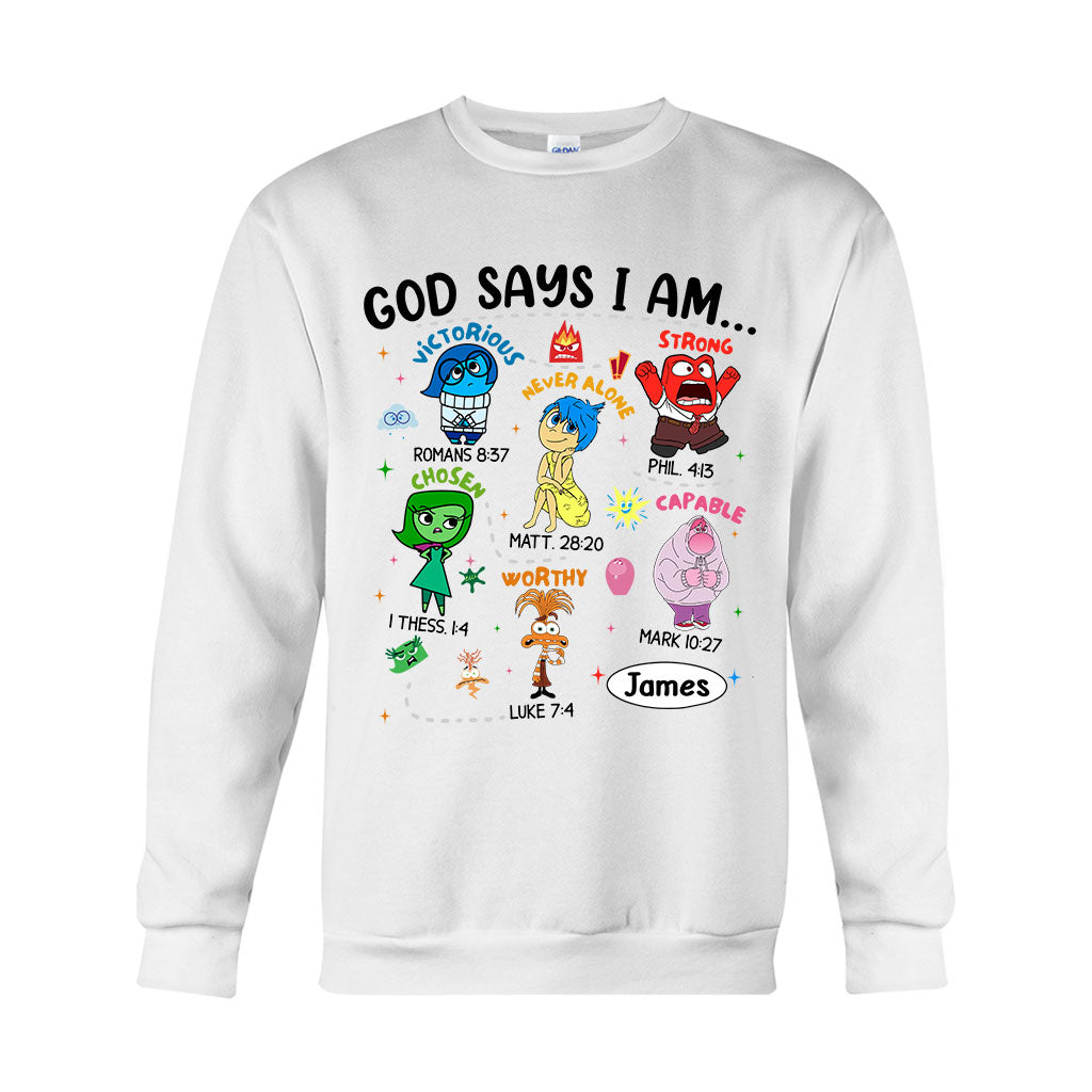 Personalized God Says I Am T-shirt & Hoodie for Kids T-shirt & Hoodie GradoCreations