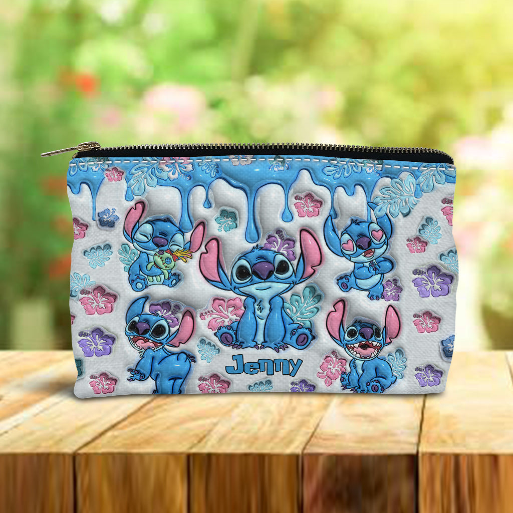 Personalized Ohana Pouch with Cute Stitch Design for Her Pouch GradoCreations