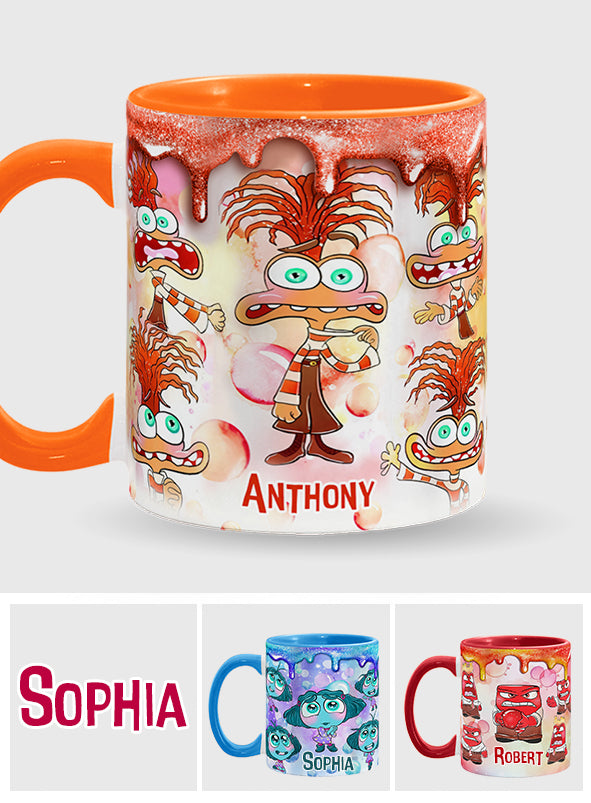 Personalized Two-Tone Accent Mug Custom Name Gift Accent Mug GradoCreations
