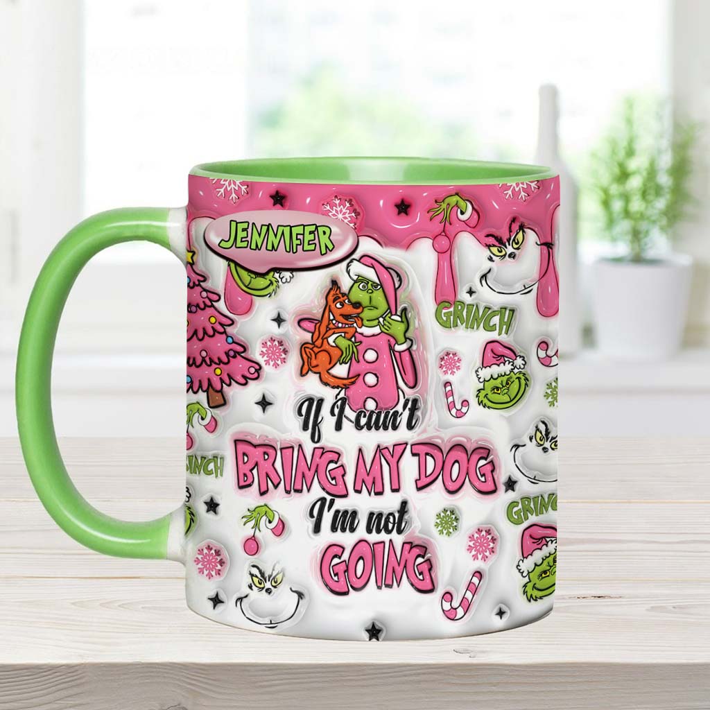 Personalized Grinch Accent Mug Custom Name Gift for Dog Lovers Accent Mug GradoCreations