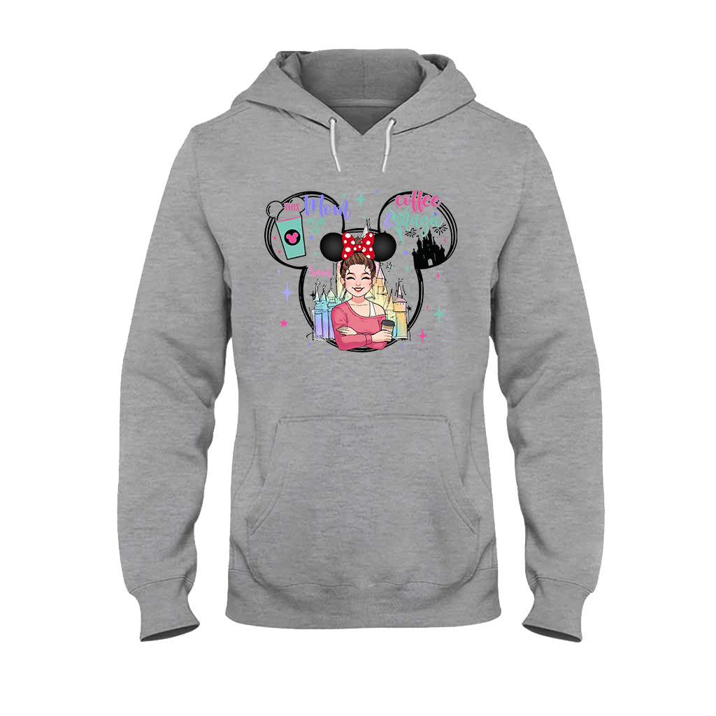 Personalized Coffee Magic Mouse T-shirt for Mom – Custom Name Gift T-shirt & Hoodie GradoCreations