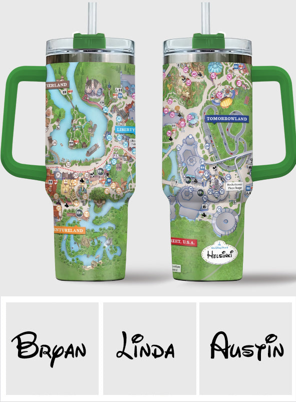 Personalized Magic Kingdom Mouse Tumbler with Handle | Unique Gift Tumbler With Handle GradoCreations