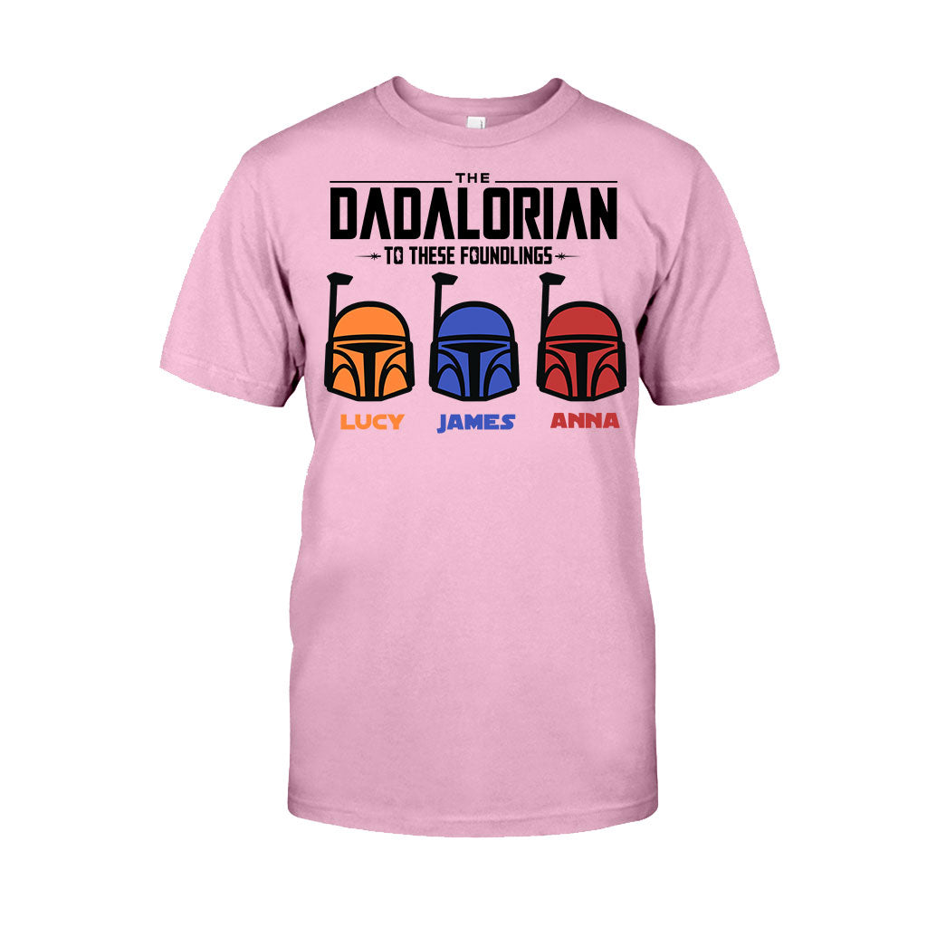 Personalized Dadalorian T-Shirt & Hoodie Gift for Dad | Custom Family Names T-shirt & Hoodie GradoCreations