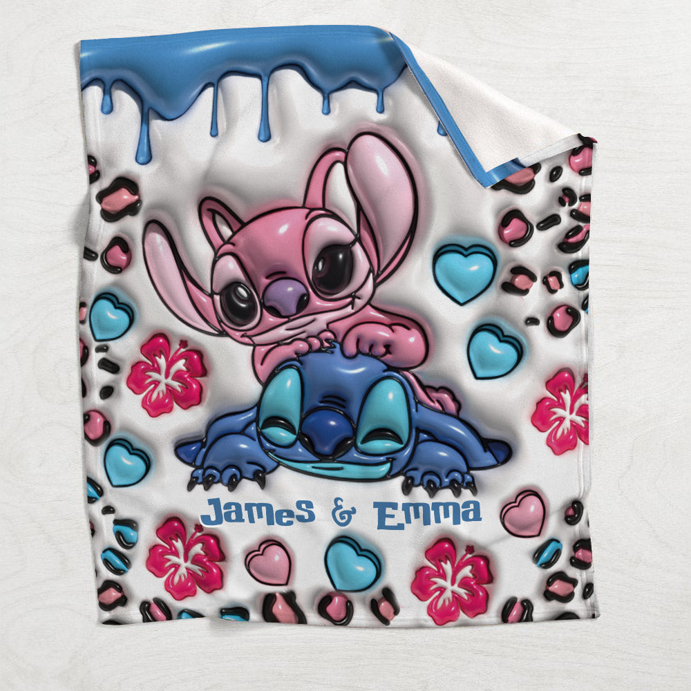 Personalized Double-Sided Flannel Ohana Blanket Gift Blanket GradoCreations
