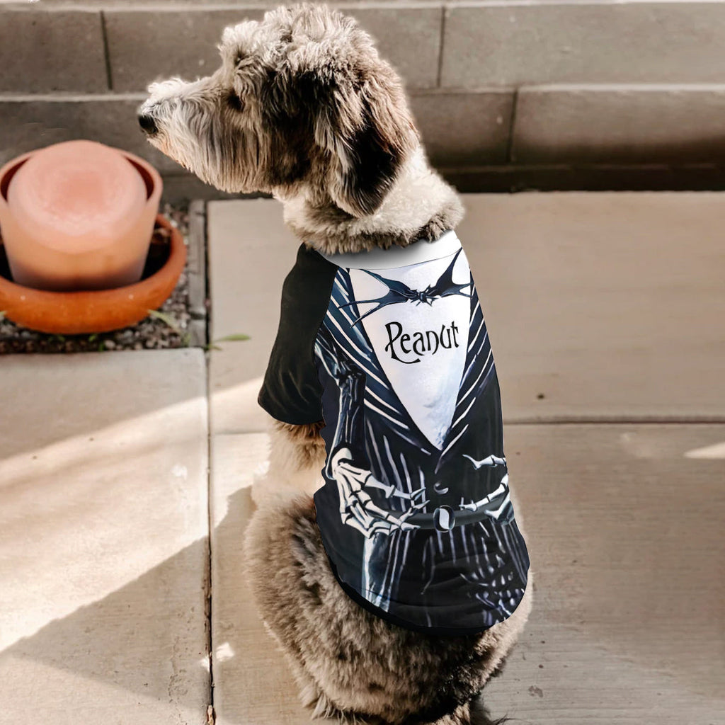 Personalized Skellington Dog Shirt Custom Pet Costume Pet Shirt GradoCreations