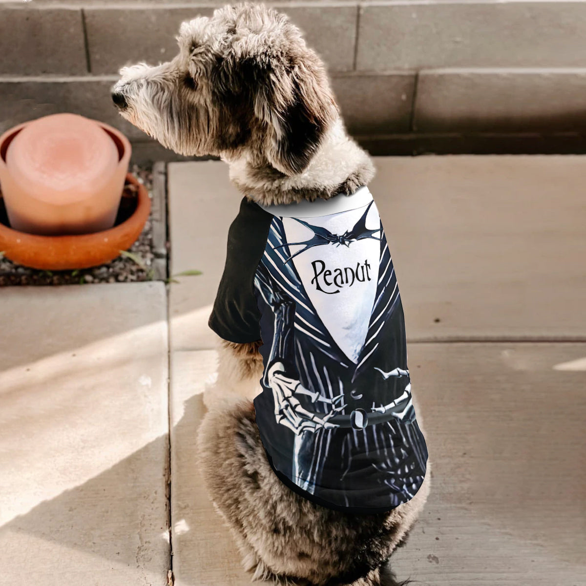 Personalized Skellington Dog Shirt Custom Pet Costume Pet Shirt GradoCreations