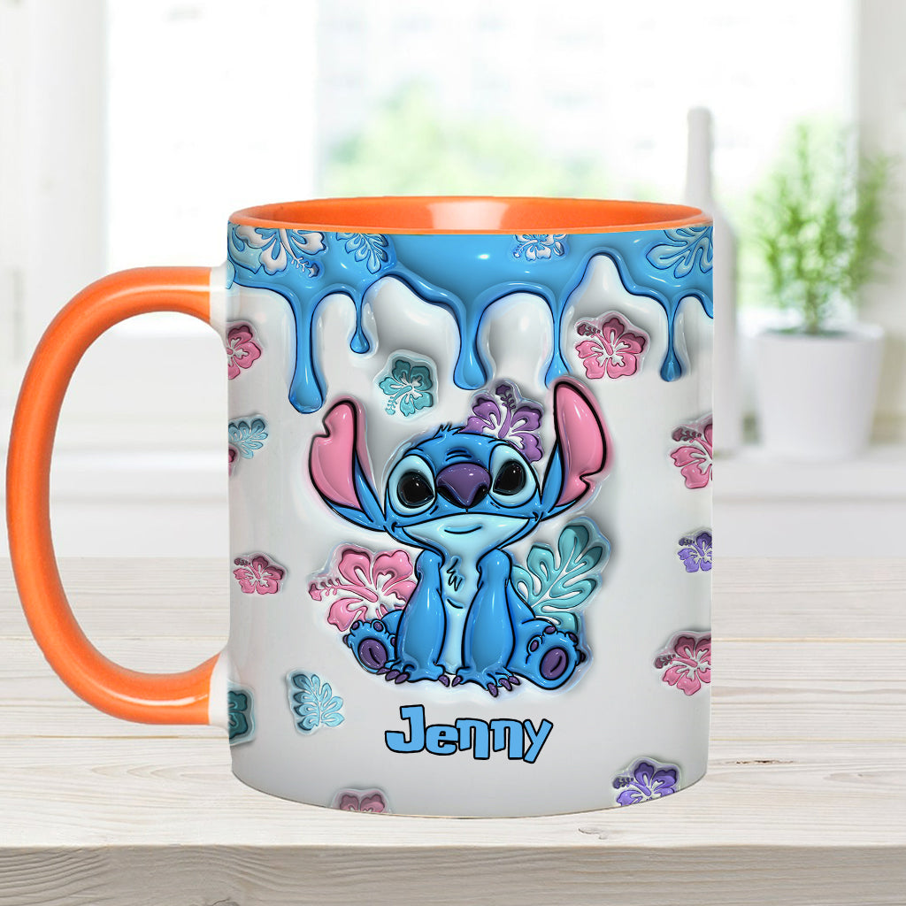 Personalized Ohana Accent Mug Custom Name Gift for Birthdays Accent Mug GradoCreations