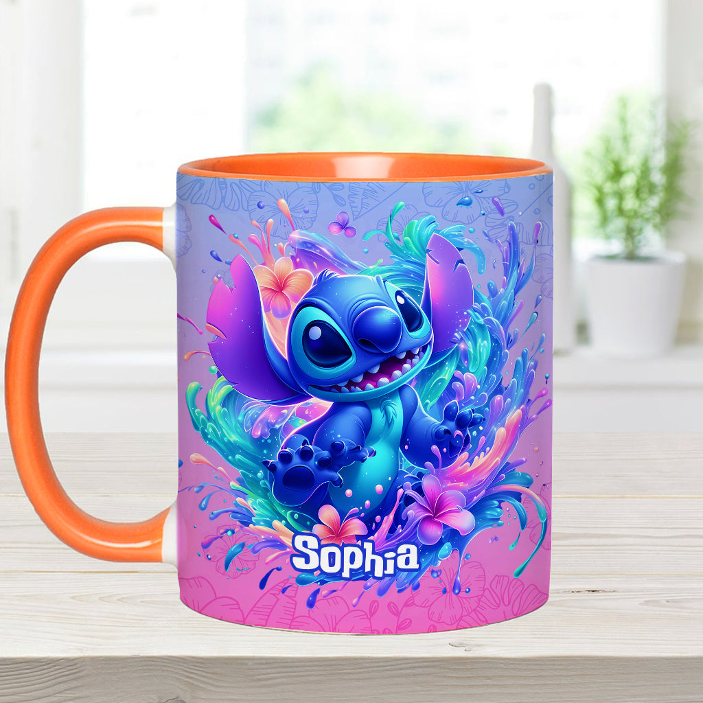 Personalized Ohana Accent Mug Custom Name Gift for Mom Accent Mug GradoCreations