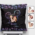 Personalized Best Butt Ever Mouse Ears Throw Pillow for Couples Throw Pillow GradoCreations