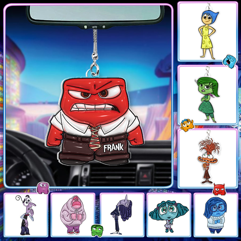 Personalized Transparent Car Ornament Custom Name Gift for Christmas Car Ornament GradoCreations