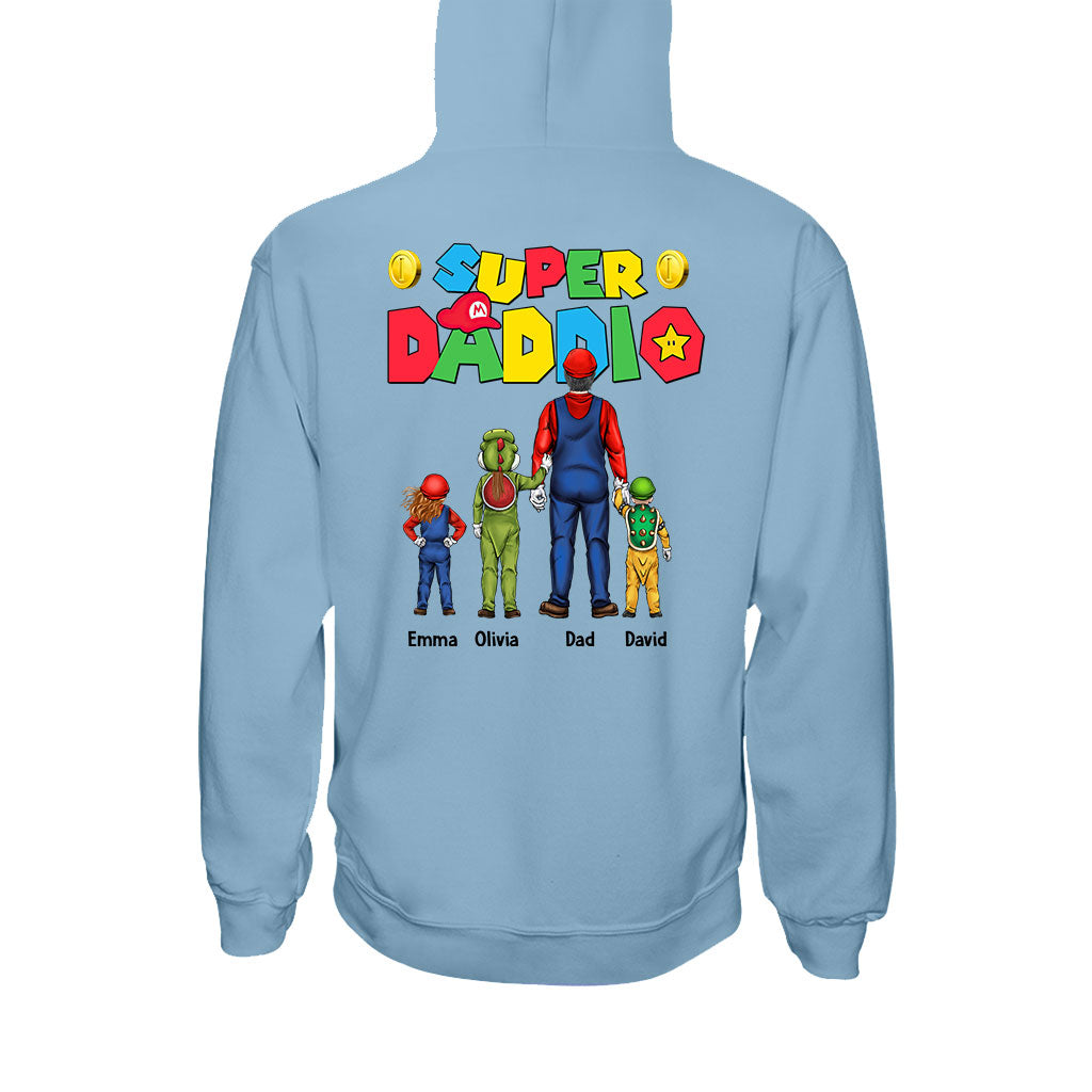 Personalized Super Daddio T-Shirt and Hoodie Gift for Dad T-shirt And Hoodie GradoCreations