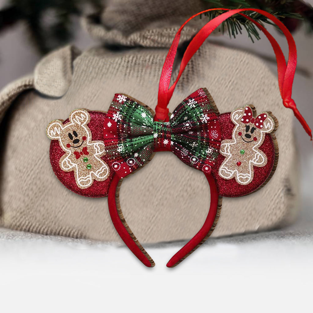 Personalized Christmas Mouse Ears Ornament Custom Name Gift Ornament GradoCreations