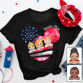 Personalized America Mama T-Shirt & Hoodie Custom Family Gift T-shirt & Hoodie GradoCreations