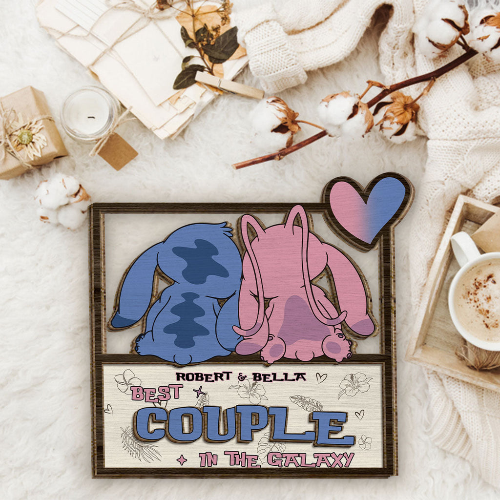 Custom Ohana 2 Layered Wood Sign Gift for Couple Anniversary 2 Layered Wood Sign GradoCreations