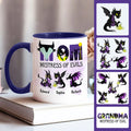 Personalized Two-Tone Accent Mug with 'Mistress of Evils' Design for Mom Accent Mug GradoCreations