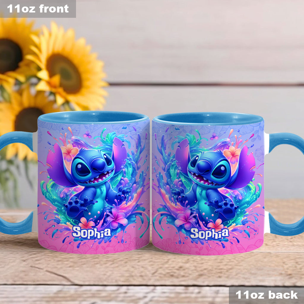 Personalized Ohana Accent Mug Custom Name Gift for Mom Accent Mug GradoCreations
