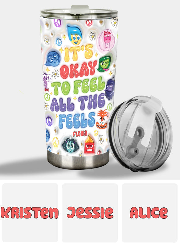 Personalized Stainless Steel Tumbler Custom Name Fun Gift Tumbler GradoCreations