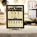 Personalized 2 Layered Wood Sign for Grandfather with Custom Names 2 Layered Wood Sign GradoCreations