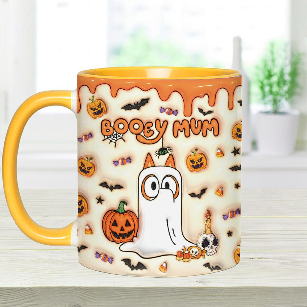 Personalized Booey Mum Accent Mug Custom Name Gift for Mom Accent Mug GradoCreations