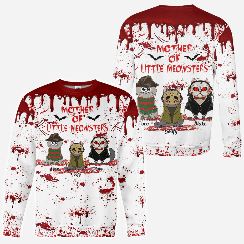 Personalized Cat Themed All-Over Print Shirt for Cat Lovers All Over Shirt GradoCreations