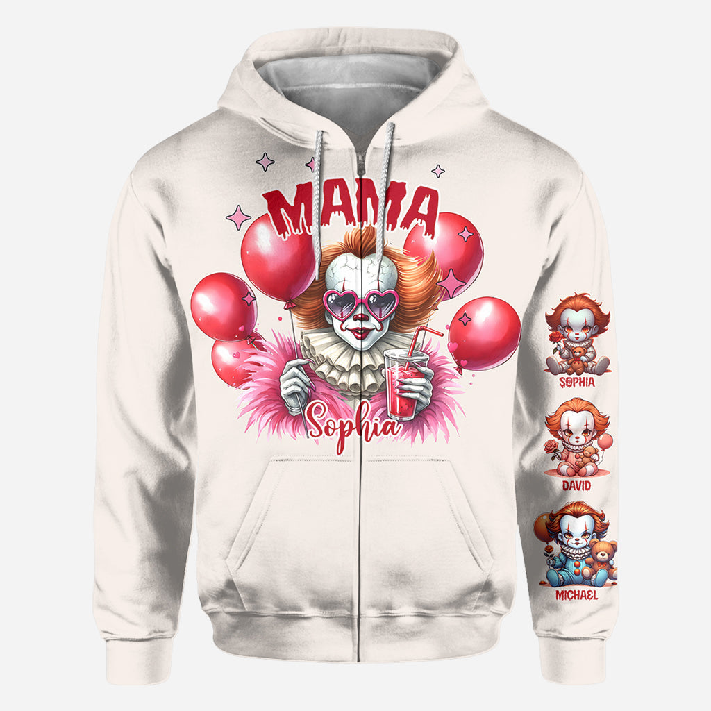 Personalized Scary Mama All Over Shirt Custom Name Gift All Over Shirt GradoCreations