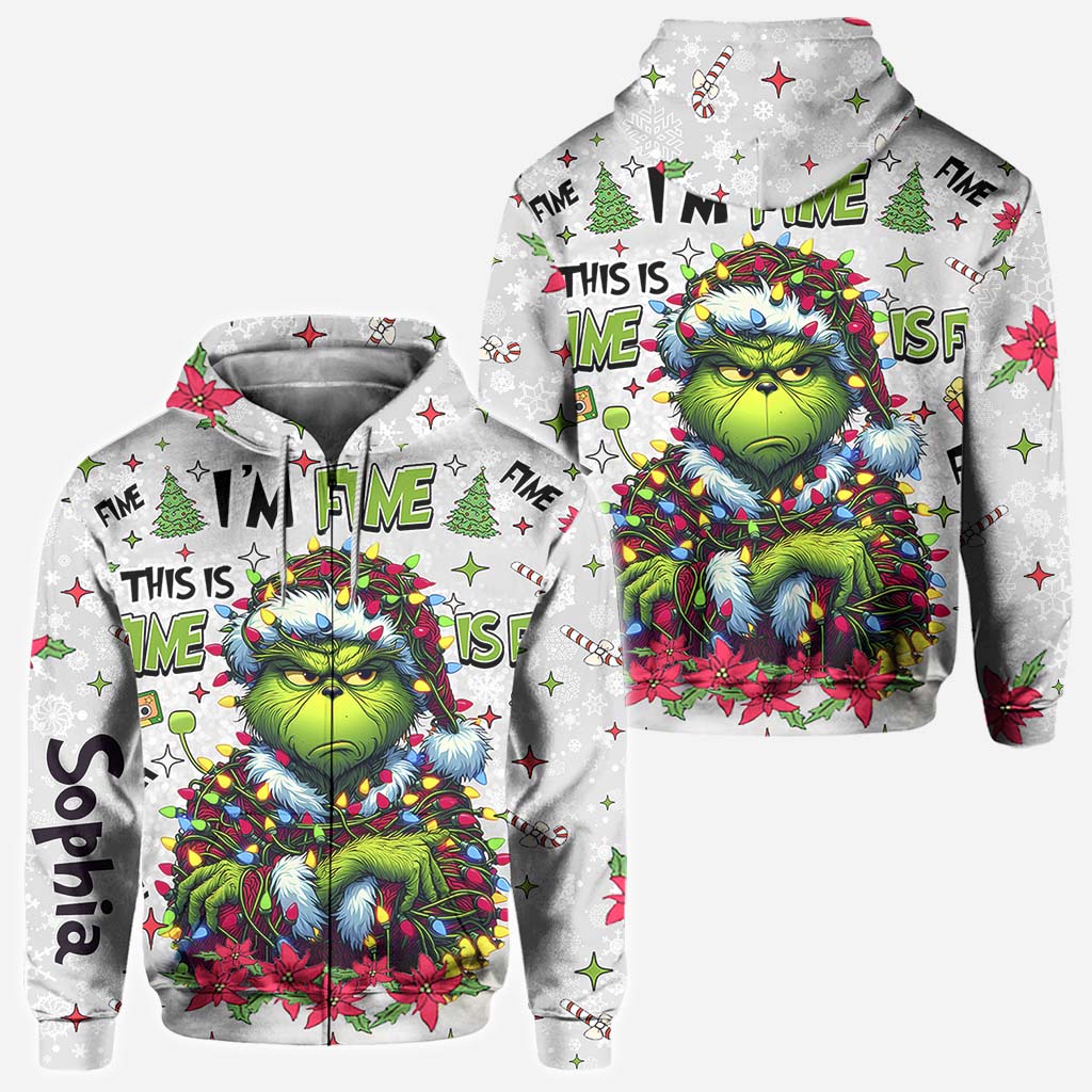 Personalized Christmas All Over Shirt Grinch Design Gift All Over Shirt GradoCreations