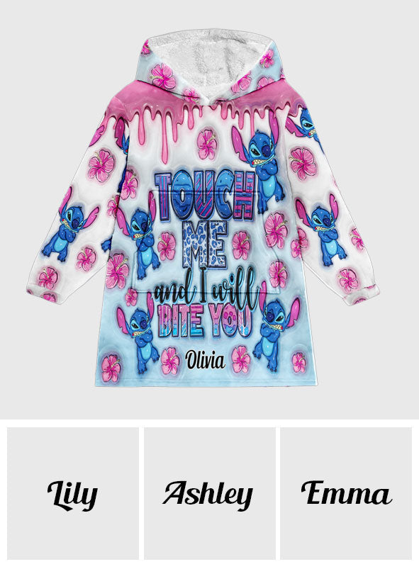 Personalized Ohana Blanket Hoodie Custom Name Soft Gift Blanket Hoodie GradoCreations