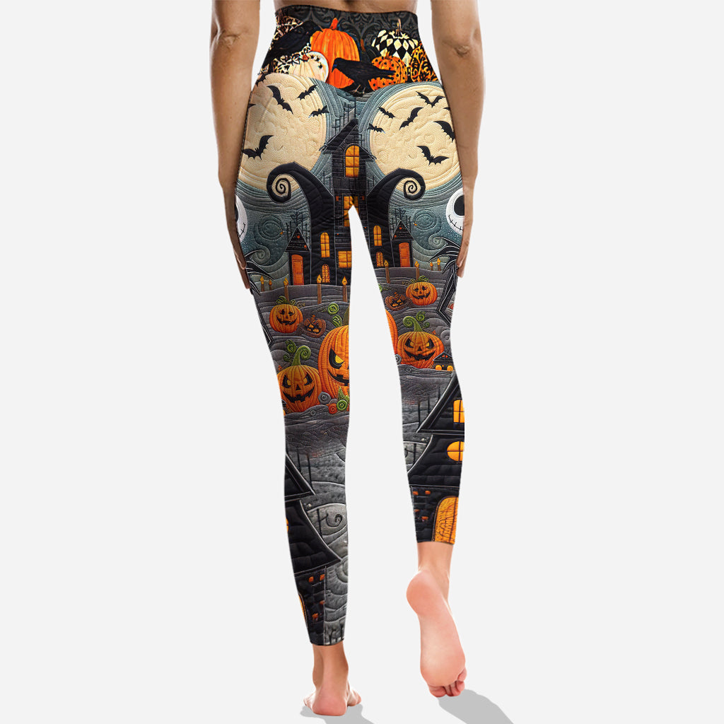 Personalized Halloween Hoodie & Leggings Set for Women | Custom Name Gift Hoodie & Leggings GradoCreations