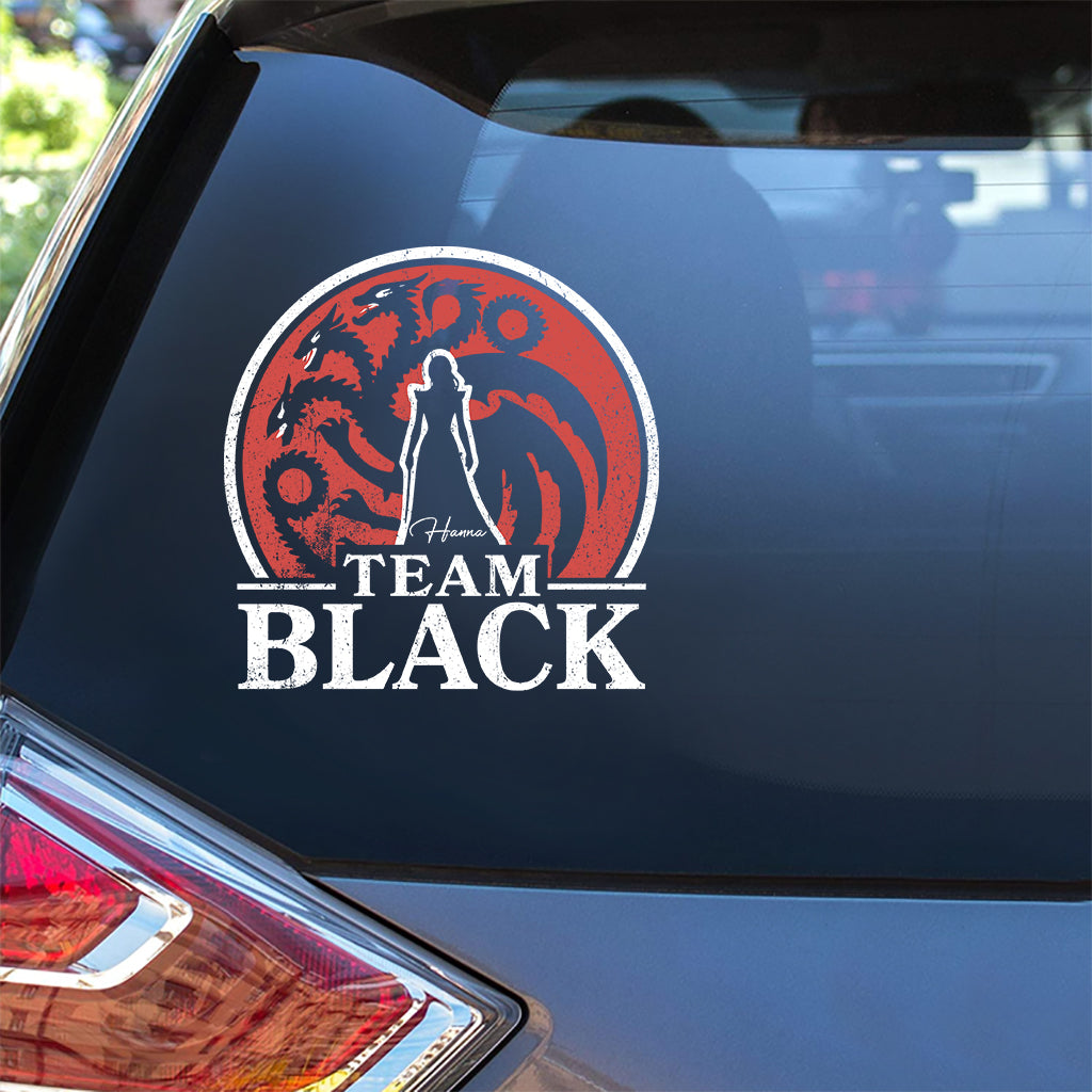 Personalized Team Black vs Team Green Decal for Cars & Windows Decal Full GradoCreations