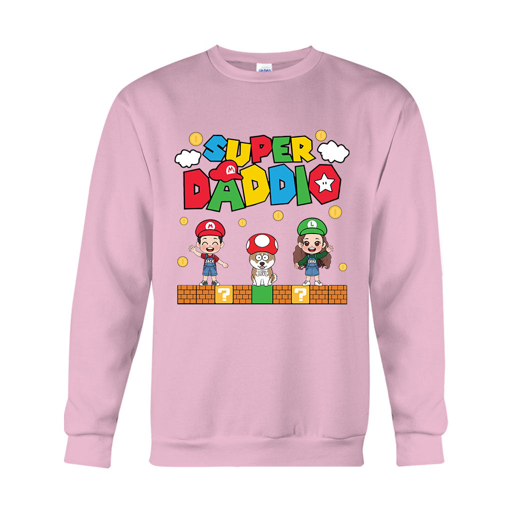 Personalized Super Daddio T-shirt & Hoodie Gift for Dad T-shirt & Hoodie GradoCreations