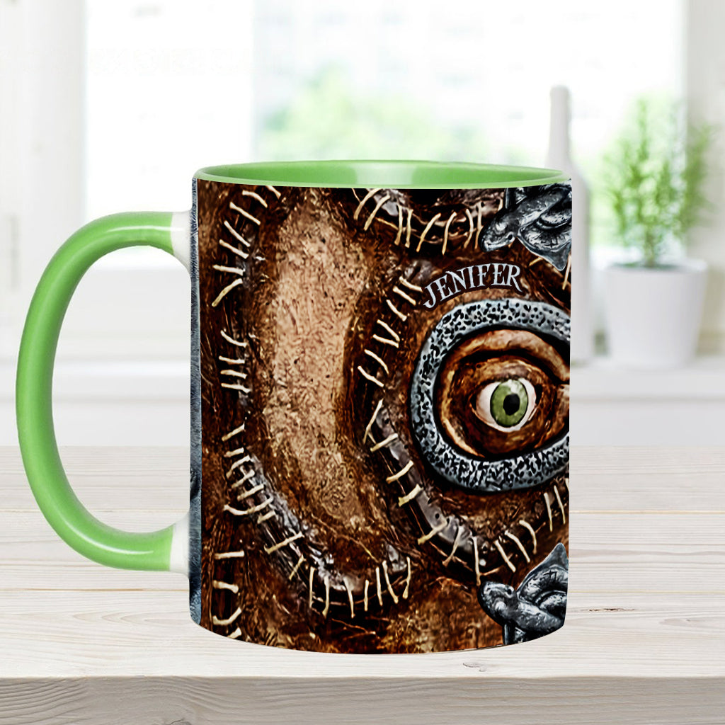 Personalized Three Witches Accent Mug Custom Name Gift for Halloween Accent Mug GradoCreations