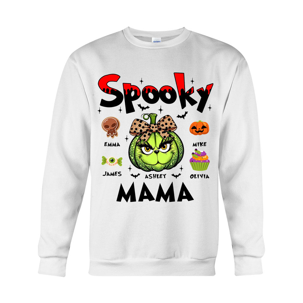 Personalized Spooky Mama T-shirt & Hoodie for Halloween Gift T-shirt & Hoodie GradoCreations