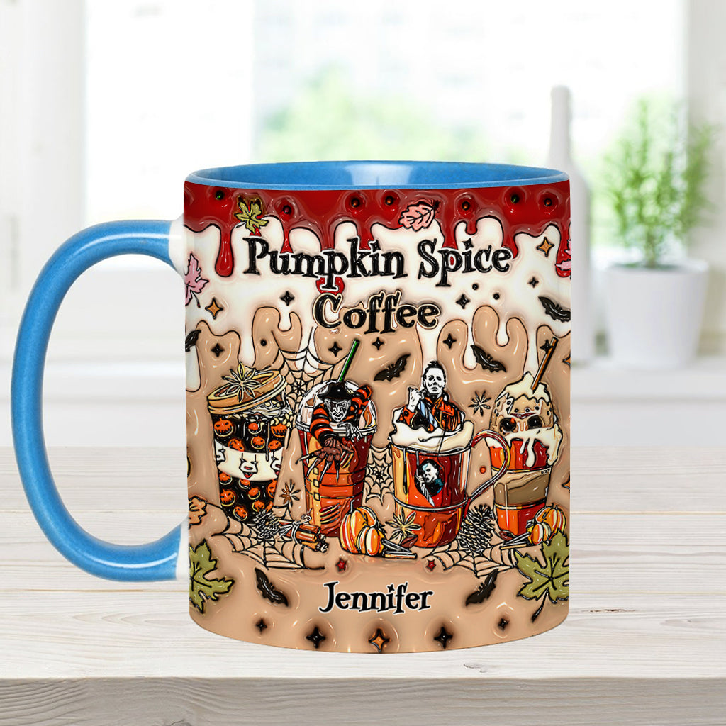 Personalized Pumpkin Spice Latte Accent Mug Custom Name Gift Accent Mug GradoCreations