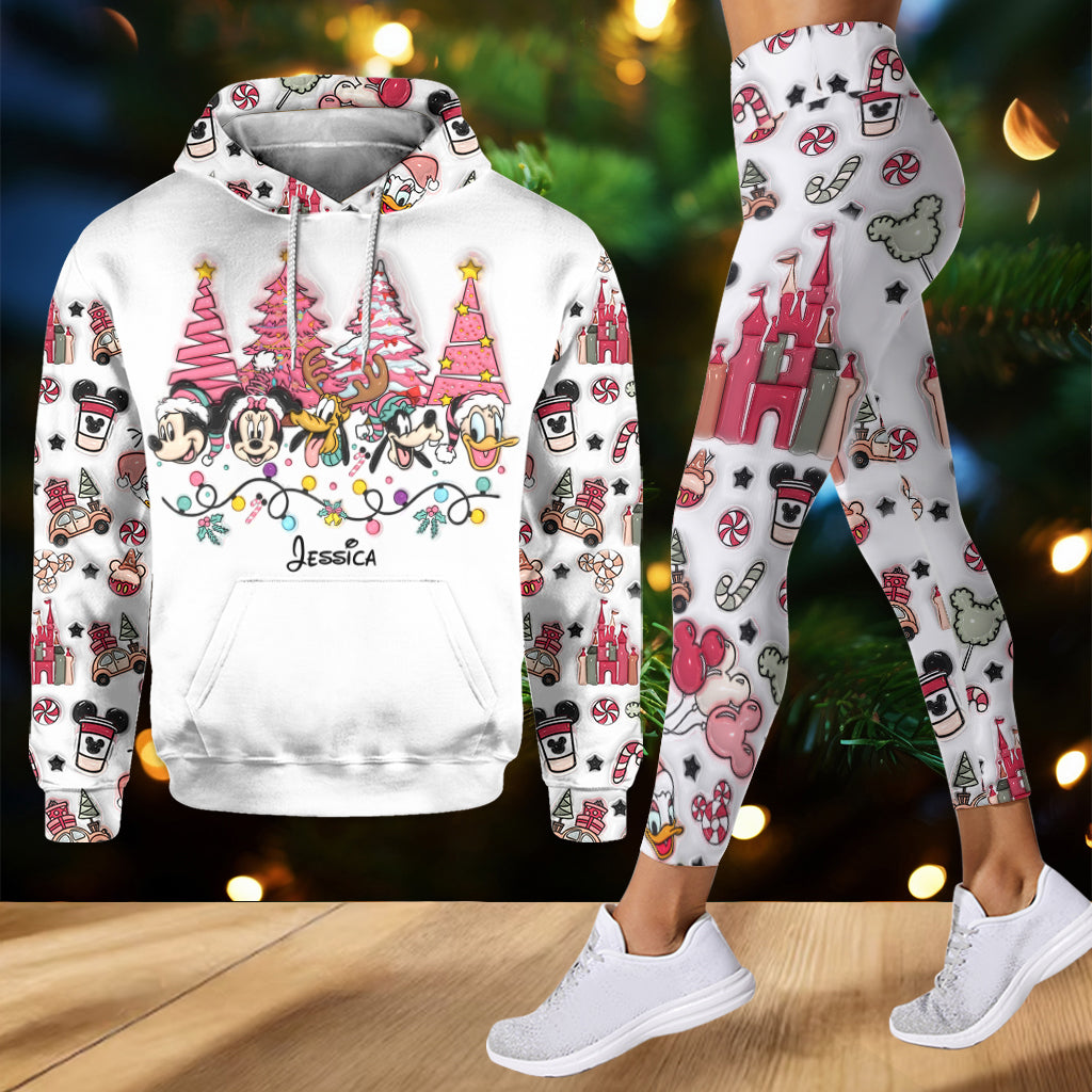 Personalized Christmas Mouse Hoodie and Leggings Gift for Kids Hoodie & Leggings GradoCreations