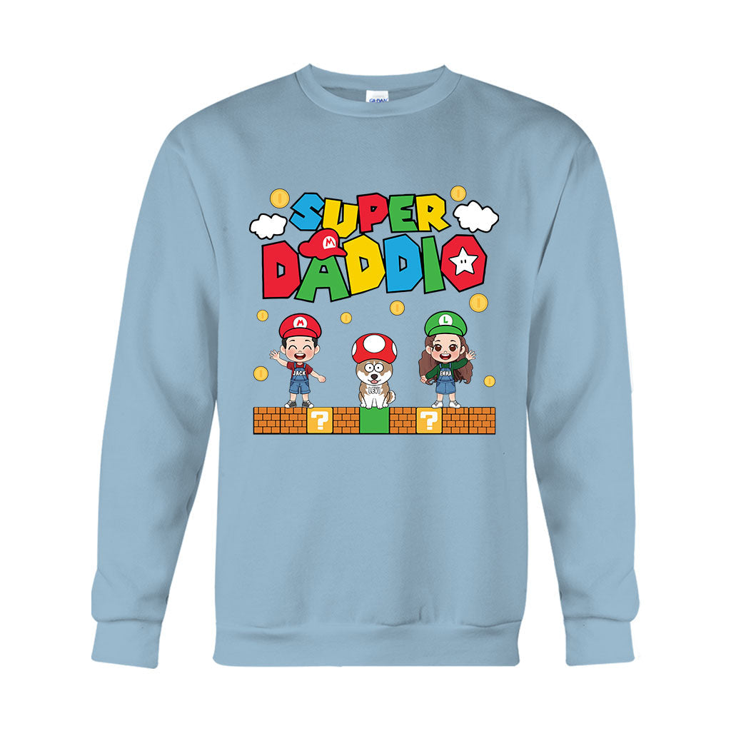 Personalized Super Daddio T-shirt & Hoodie Gift for Dad T-shirt & Hoodie GradoCreations