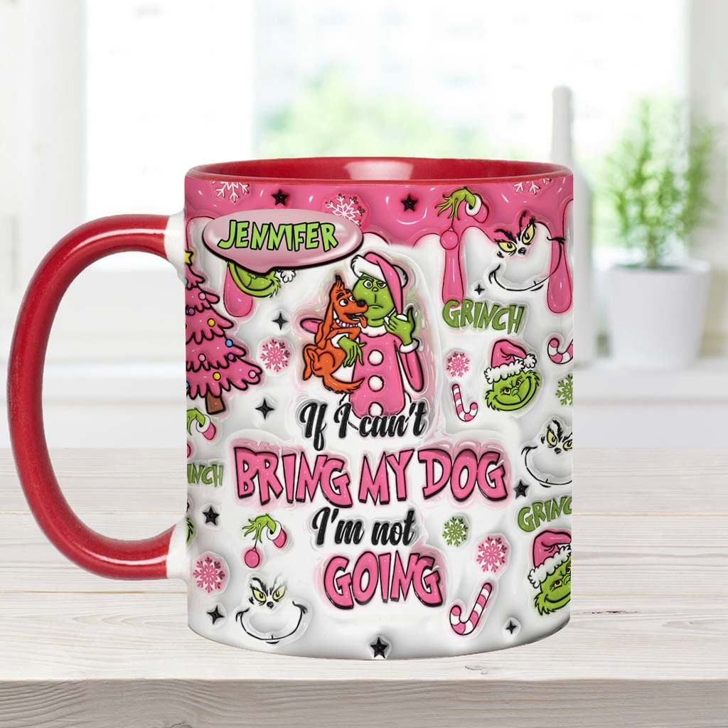 Personalized Grinch Accent Mug Custom Name Gift for Dog Lovers Accent Mug GradoCreations