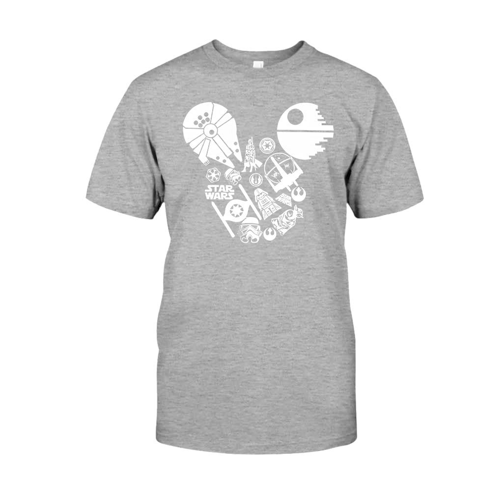 Personalized Star Wars Mouse Ears T-shirt & Hoodie Gift for Fans T-shirt & Hoodie GradoCreations