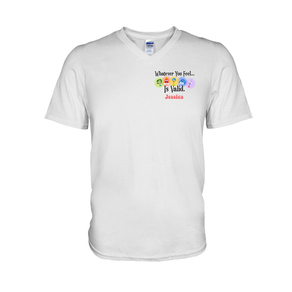 Personalized Inside Out T-shirt Custom Message Gift Idea T-shirt And Hoodie GradoCreations