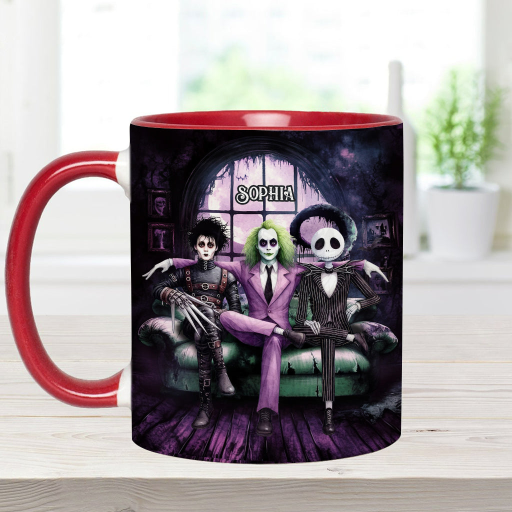 Personalized Accent Mug with Custom Name for Halloween Gift Accent Mug GradoCreations