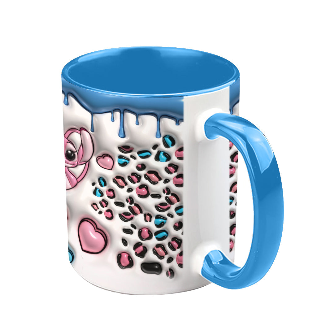 Personalized Ohana Accent Mug Custom Name Gift for Couples Accent Mug GradoCreations