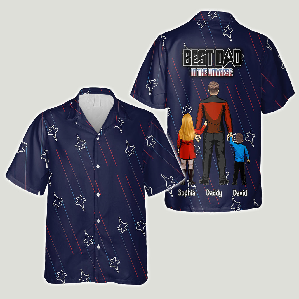 Personalized Top Gun Hawaiian Shirt for Dad - Best Dad Gift Hawaiian Shirt GradoCreations
