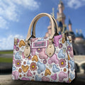 Personalized Leather Handbag with Disney Design for Her Leather Handbag GradoCreations