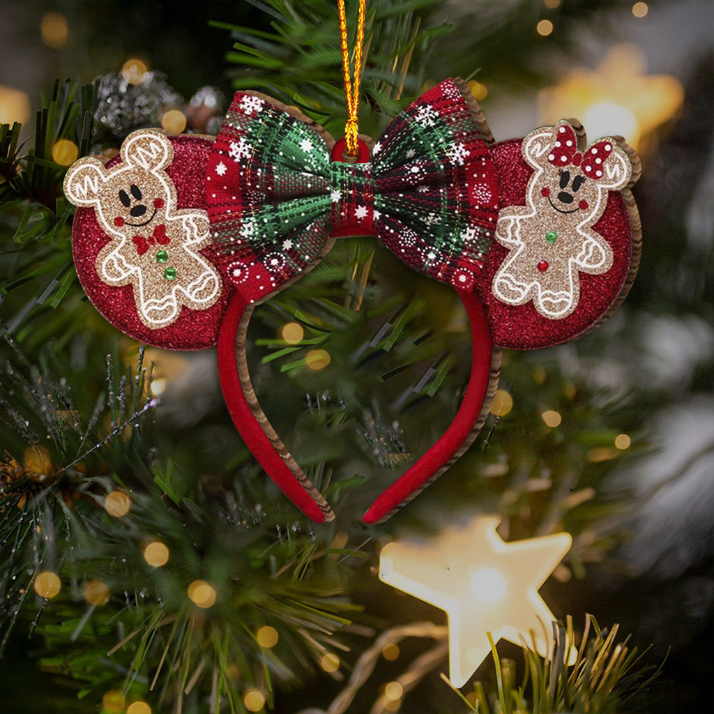 Personalized Christmas Mouse Ears Ornament Custom Name Gift Ornament GradoCreations