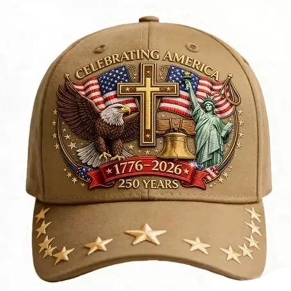 Personalized 250th Anniversary Embroidered Cap USA Gift HN590 - Embroidery Hat Josh GradoCreations